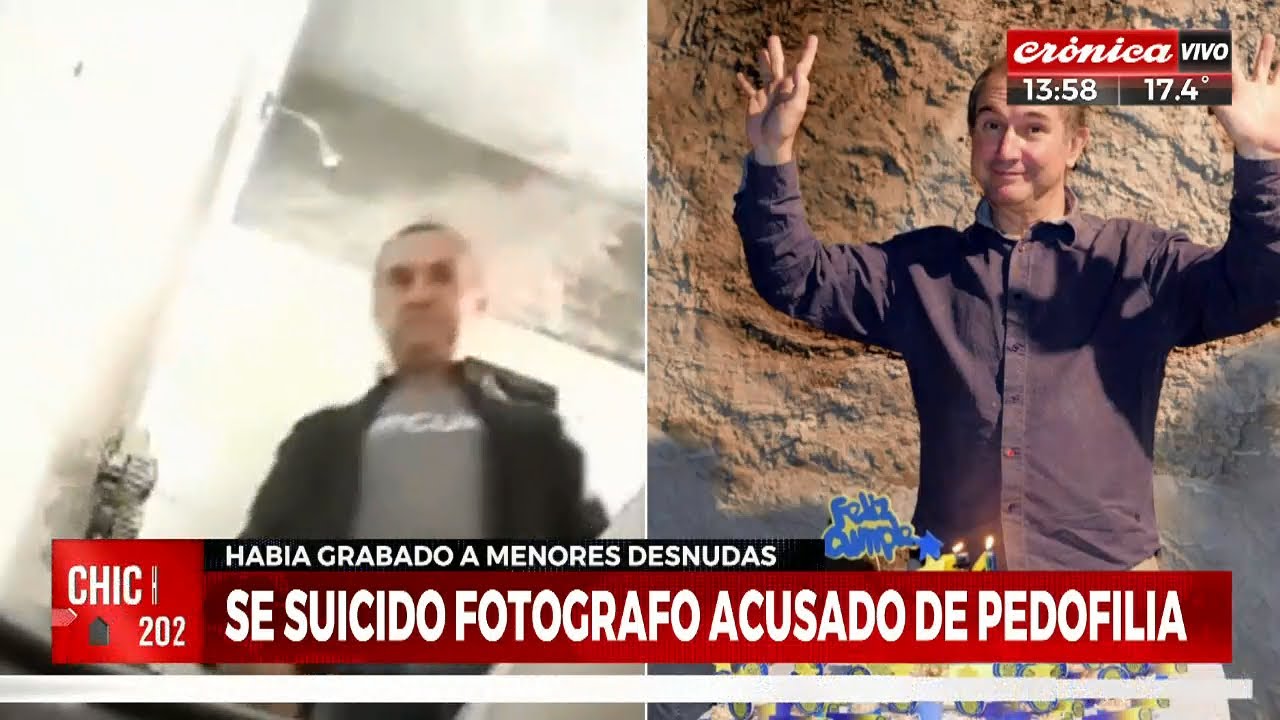 Se suicidó fotógrafo acusado de pedofilia