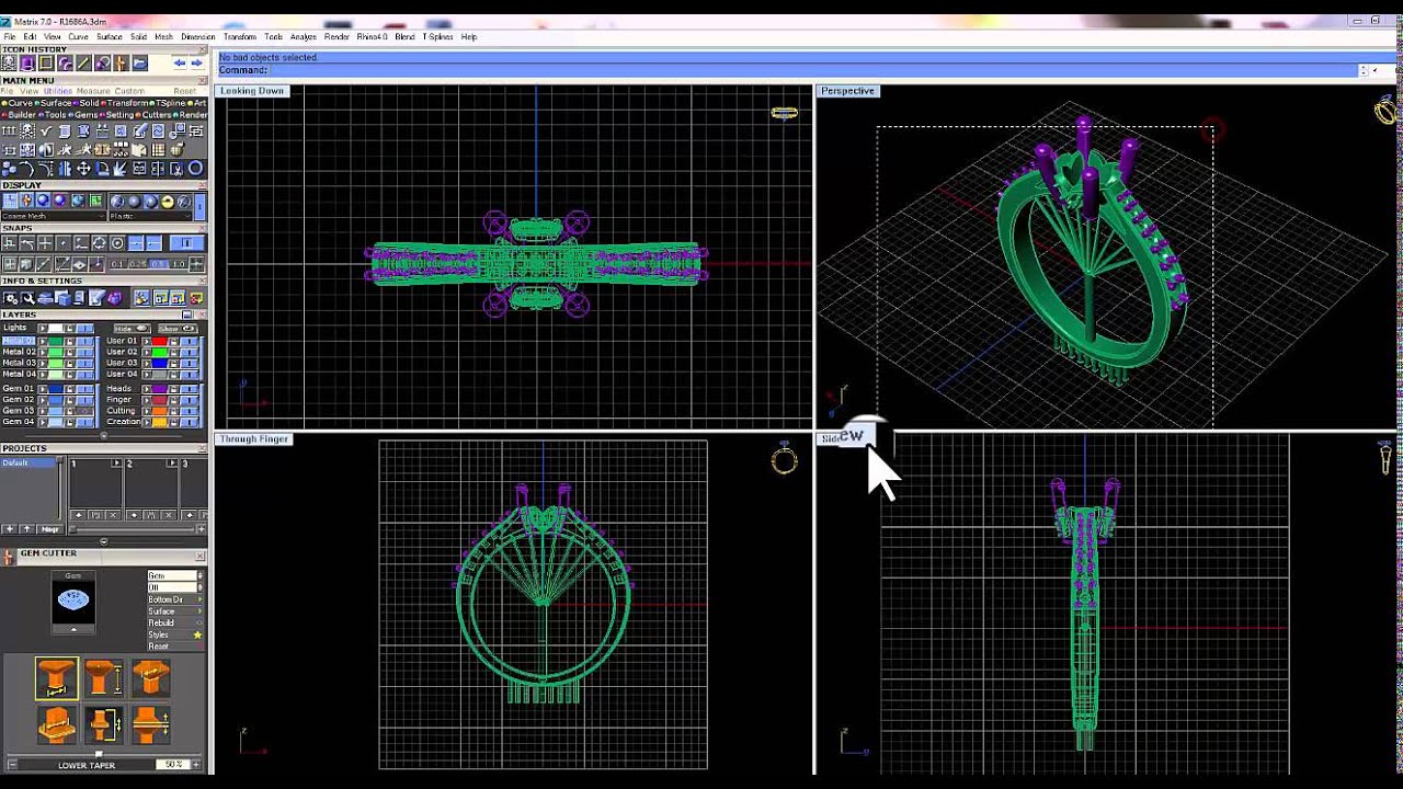 How to make ready 3D Jewelry model for EnvisionTEC 3D Printer