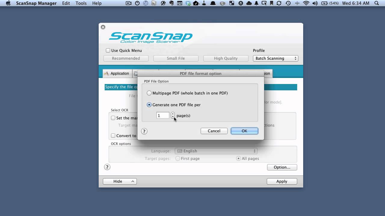 How To Batch OCR With The Fujitsu ScanSnap On The Mac