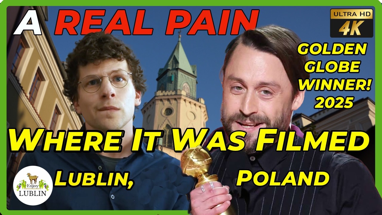 A Real Pain / Prawdziwy ból. Filming locations in Lublin, Poland.  Incl. Majdanek Concentration Camp