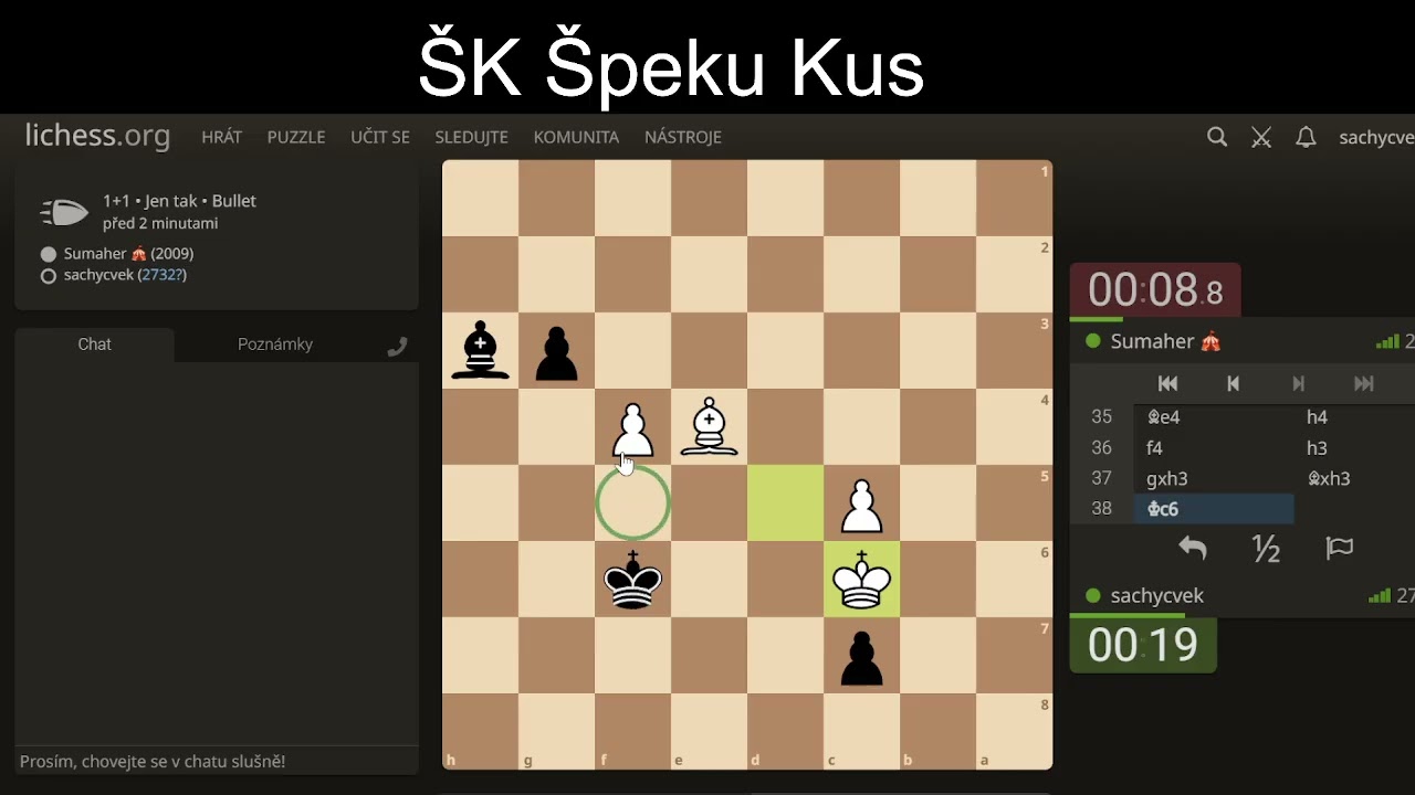 ŠK ŠK Ještě jedna zkouška bleskového šachu