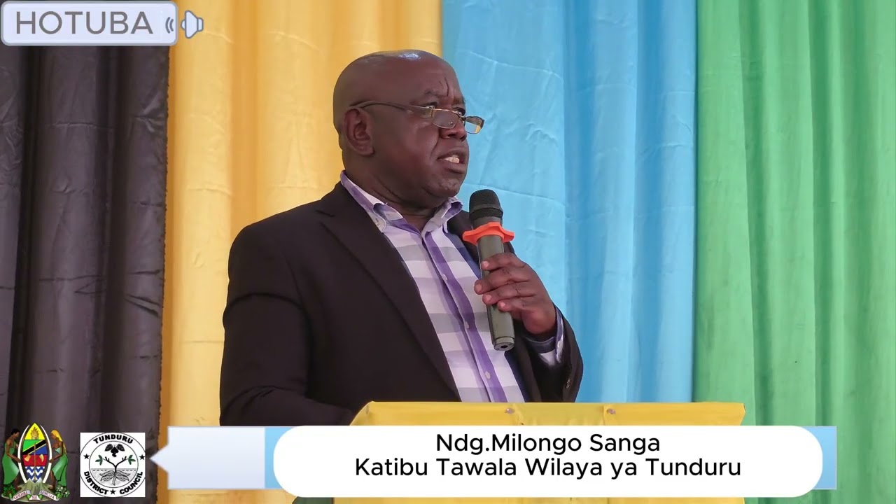 HOTUBA YA DAS SANGA KWA MADIWANI WA TUNDURU.