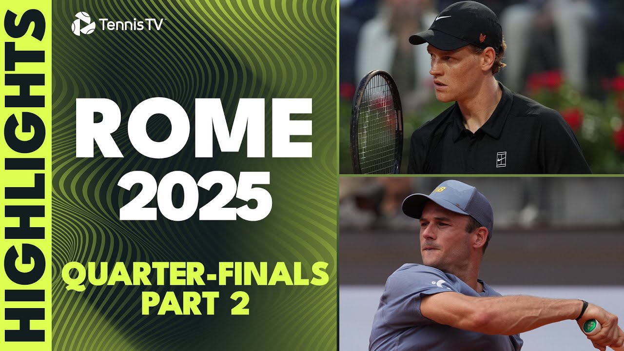 Sinner Takes On Ruud; Paul Battles Hurkacz | Rome 2025 Quarter-Finals Highlights Part 2