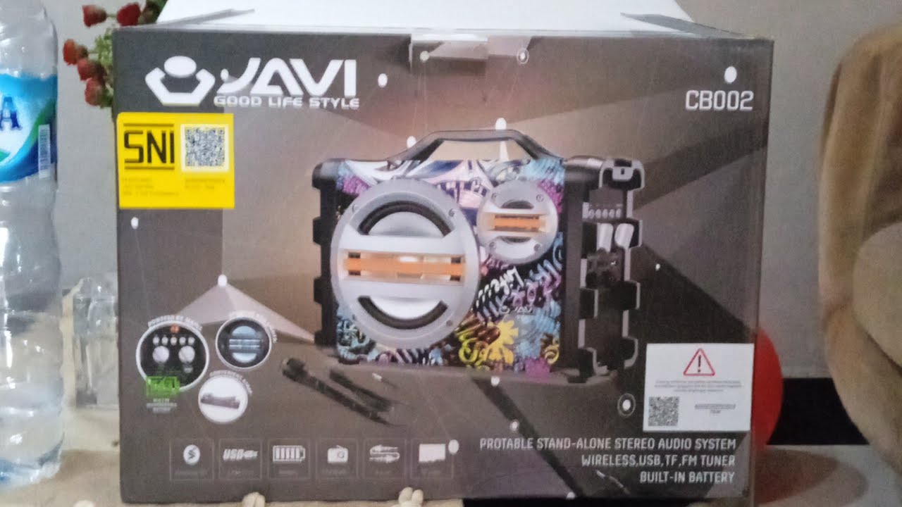Rivew speaker karoke JAVI CB002, murah keren cakep 😎😎