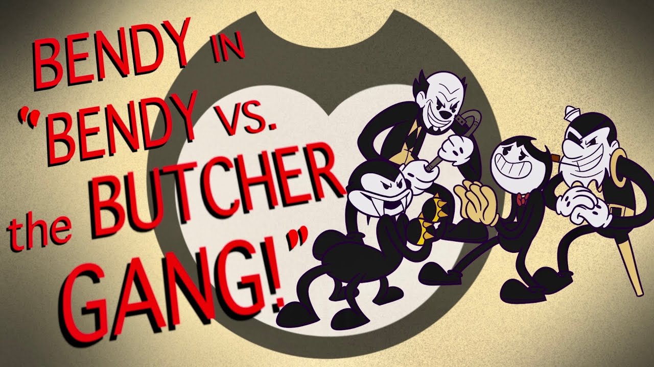 BENDY CARTOON: Bendy Vs the Butcher Gang (Bendy Animatic/Animation)