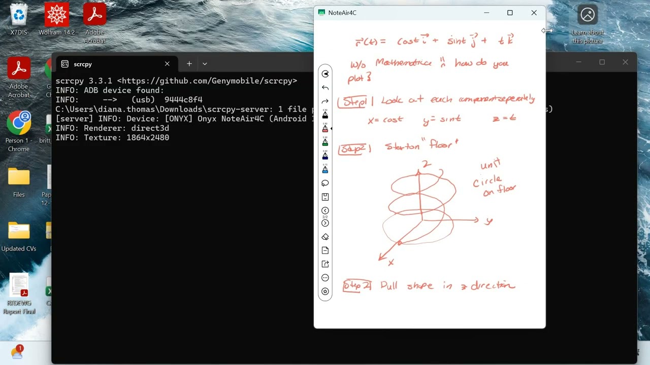 How to find the parametric equation of a line