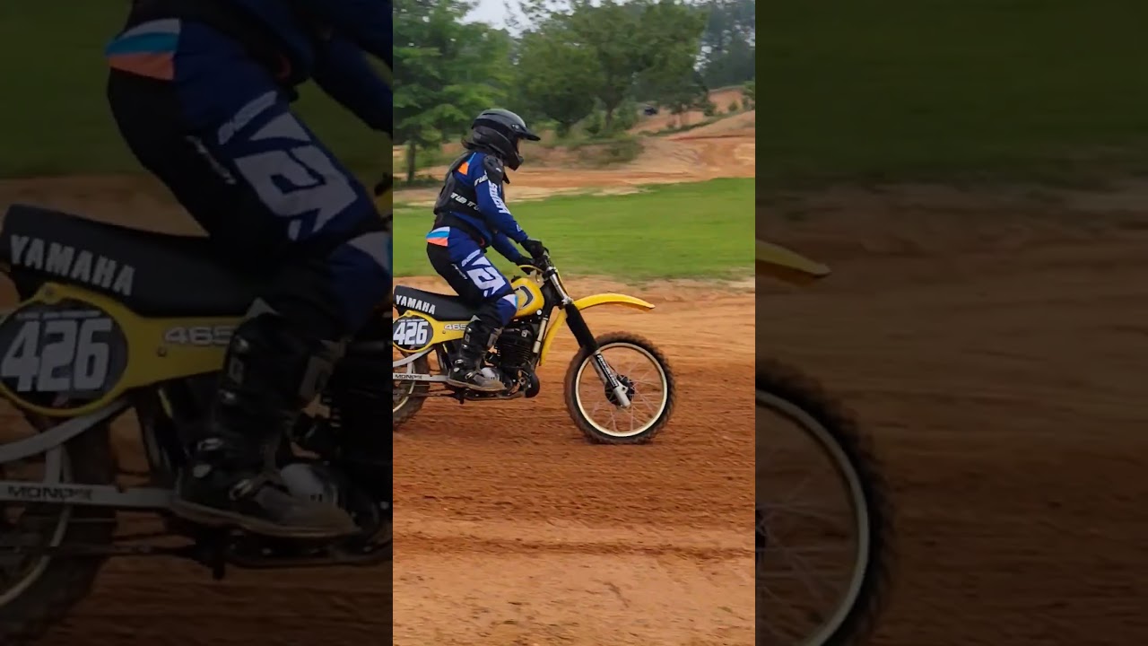 Vintage Yamaha MX track #dirtbikes #motocross #racing jump