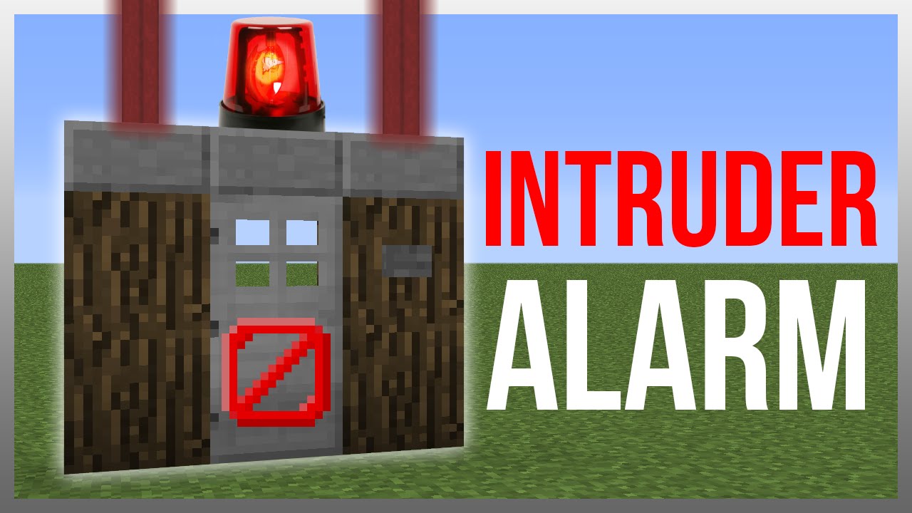 Minecraft 1.12: Redstone Tutorial - Сигнализация вторжения v2!