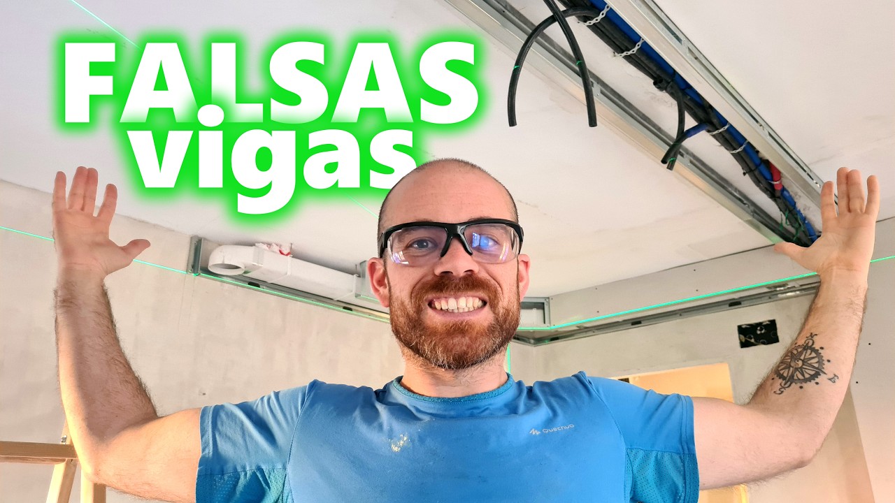 Así hacemos las FALSAS VIGAS en yeso laminado (pladur) para la REFORMA de mis pisos