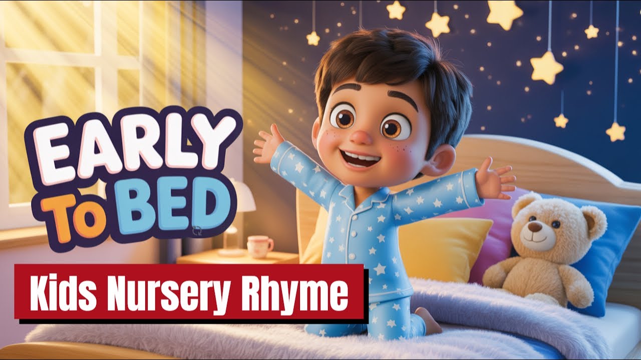 Early to Bed & Early to Rise 🌅 |  Bedtime Poem & Morning Motivation Song