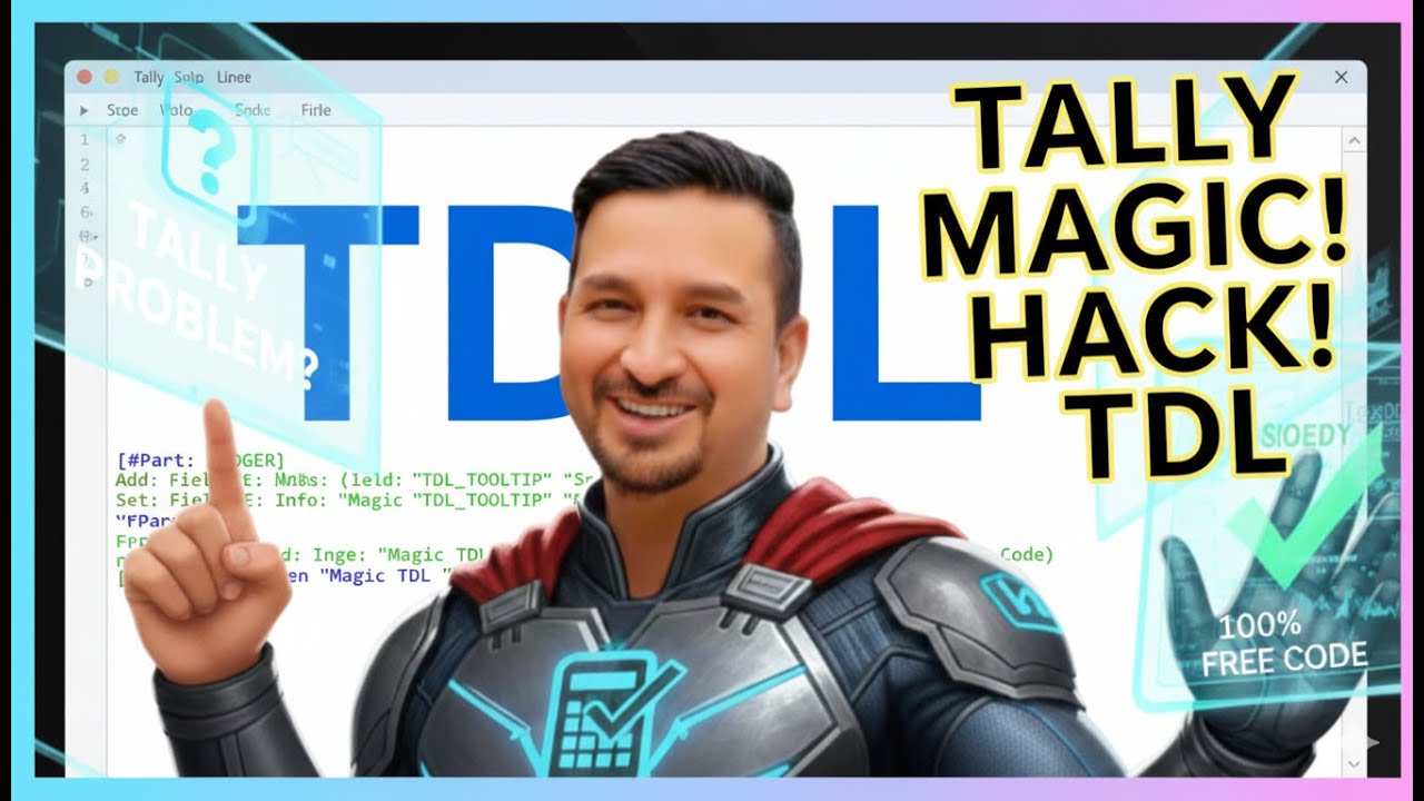 Learn TDL | Free TDL Code | 2 Lines TDL | Hindi TDL Code | TDL for Beginners | TDL with Rajiv |Tally