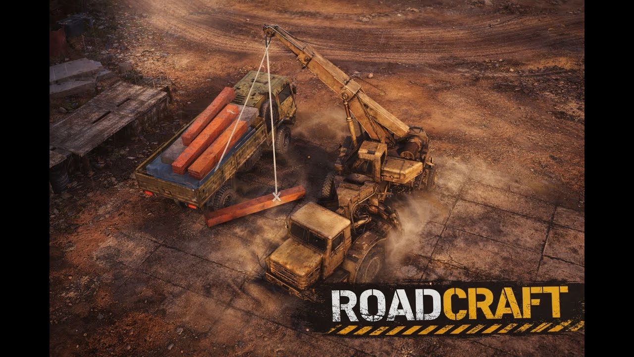 Roadcraft I Realistic heavy crane loading into truck #ytshort #roadcraft #roadcraftgameplay #viral