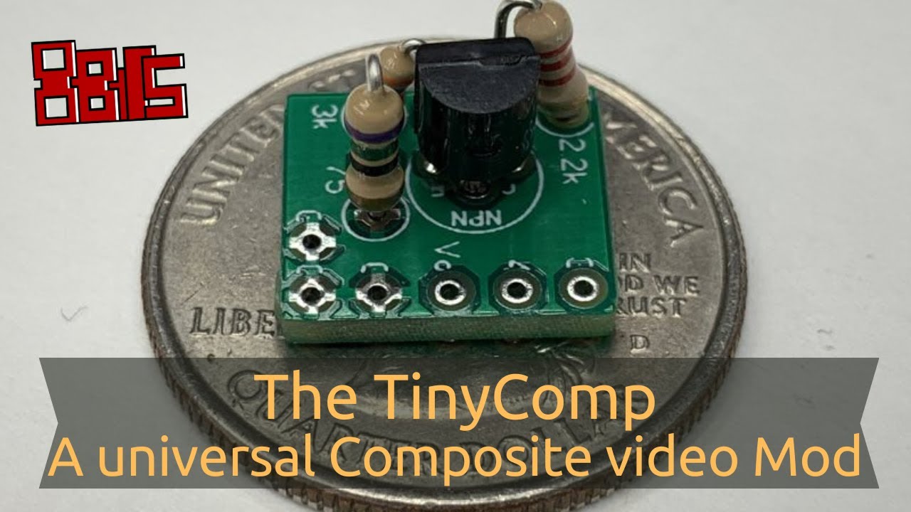 Testing the TinyComp, a composite video mod kit from Rudy's Retro Intel | 8bitsinthebasement