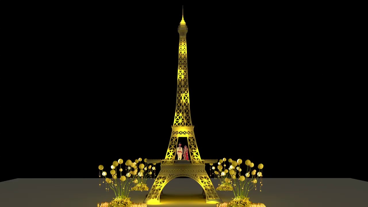 Eiffel Tower varmala concept ( Maruti events 9001160666 )