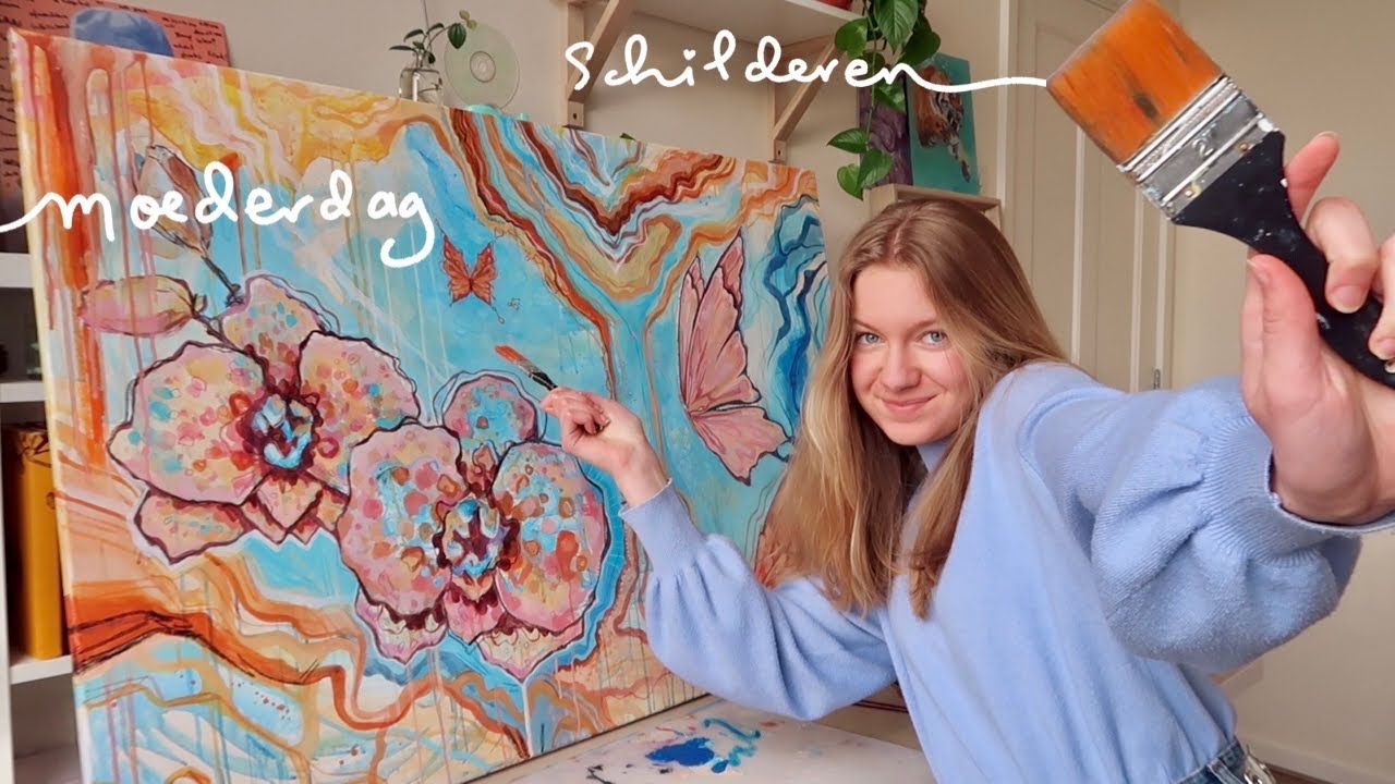 Moederdag cadeau schilderen (ASMR, tips, ups en downs) | kladblad