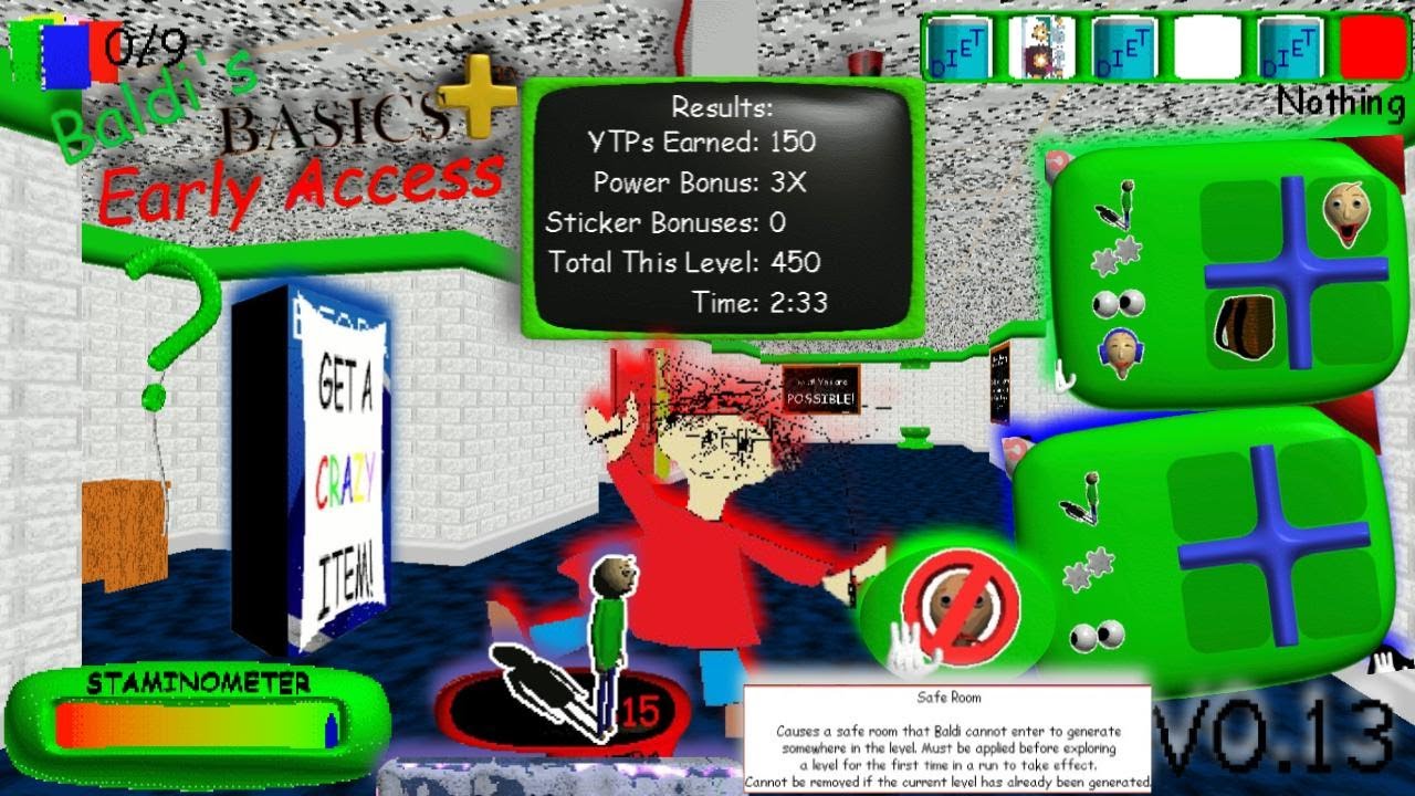 Putting These Stickers To The Test!!! - Baldi's Basics Plus V0.13 #17