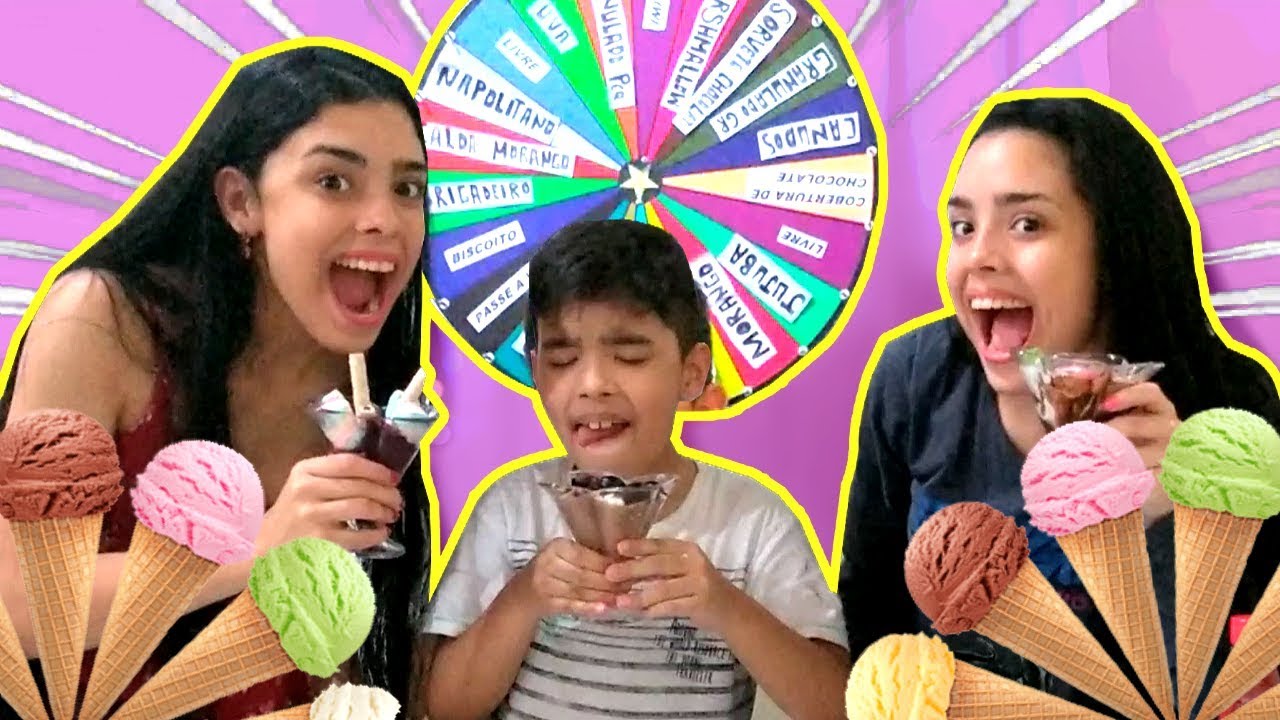 ROLETA MISTERIOSA DE SORVETE !!! Milla & Milly