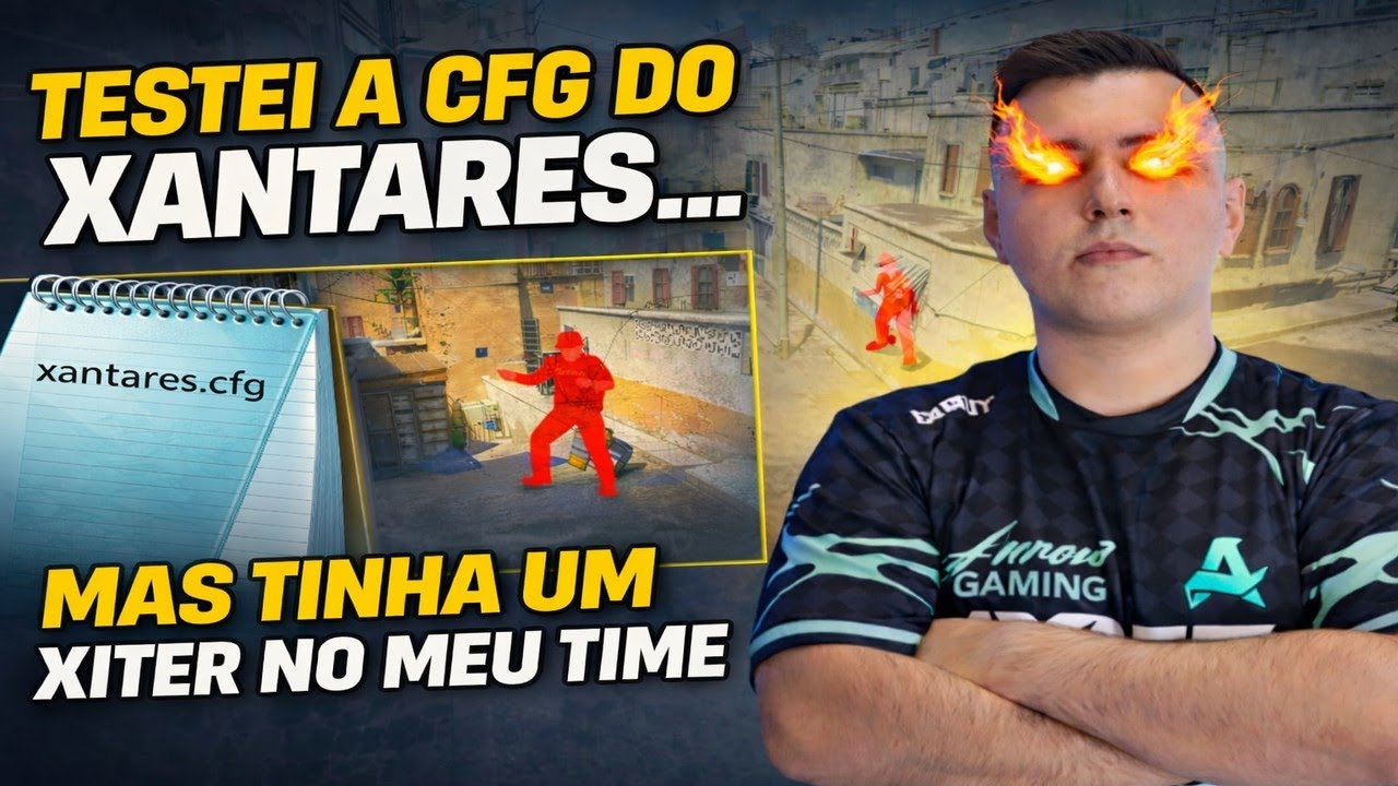 TESTEI A CFG DO XANTARES… MAS TINHA UM XITER NO MEU TIME 😳