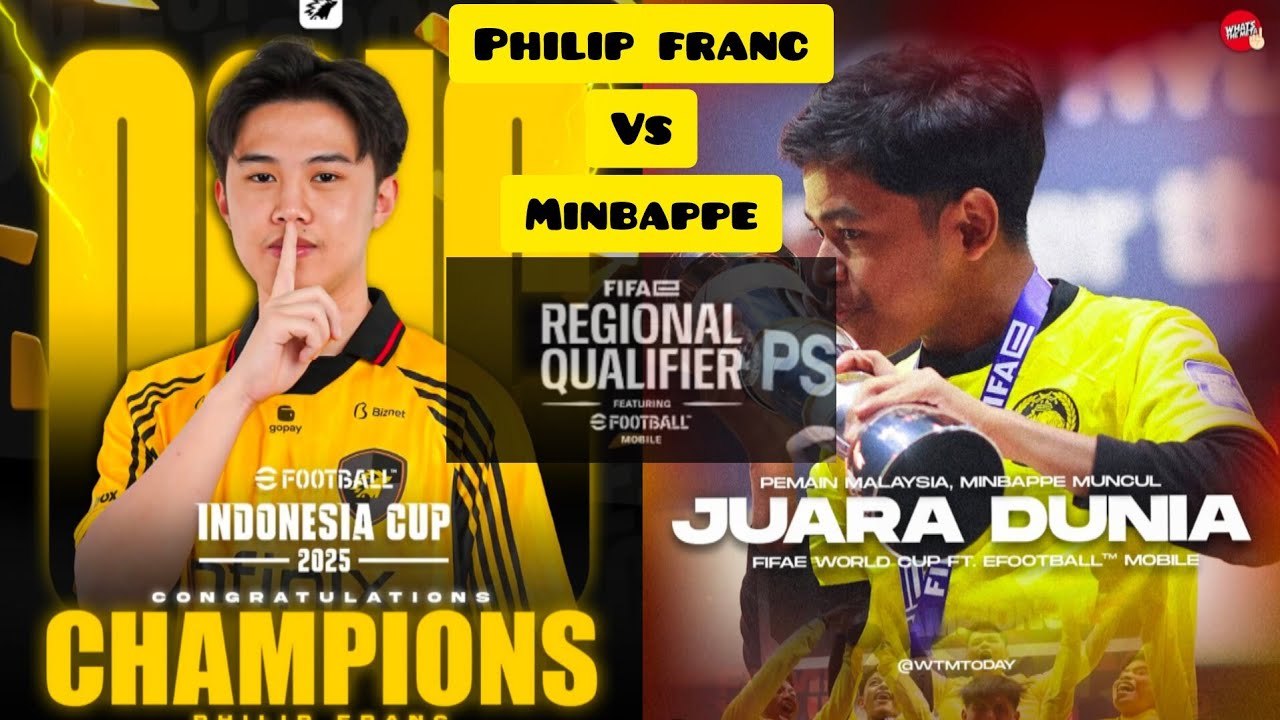BIG MATCH || MACTH 2 PHILIP FRANC VS MINBAPPE FIFA REGIONAL QUALIFIER E FOOTBALL 