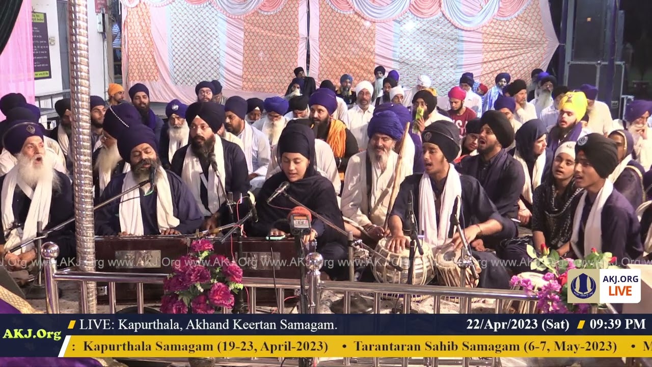 022 Kapurthala 22April2023 SatEve Rainsabai Keertan Bibi Unknown Kaur Jee