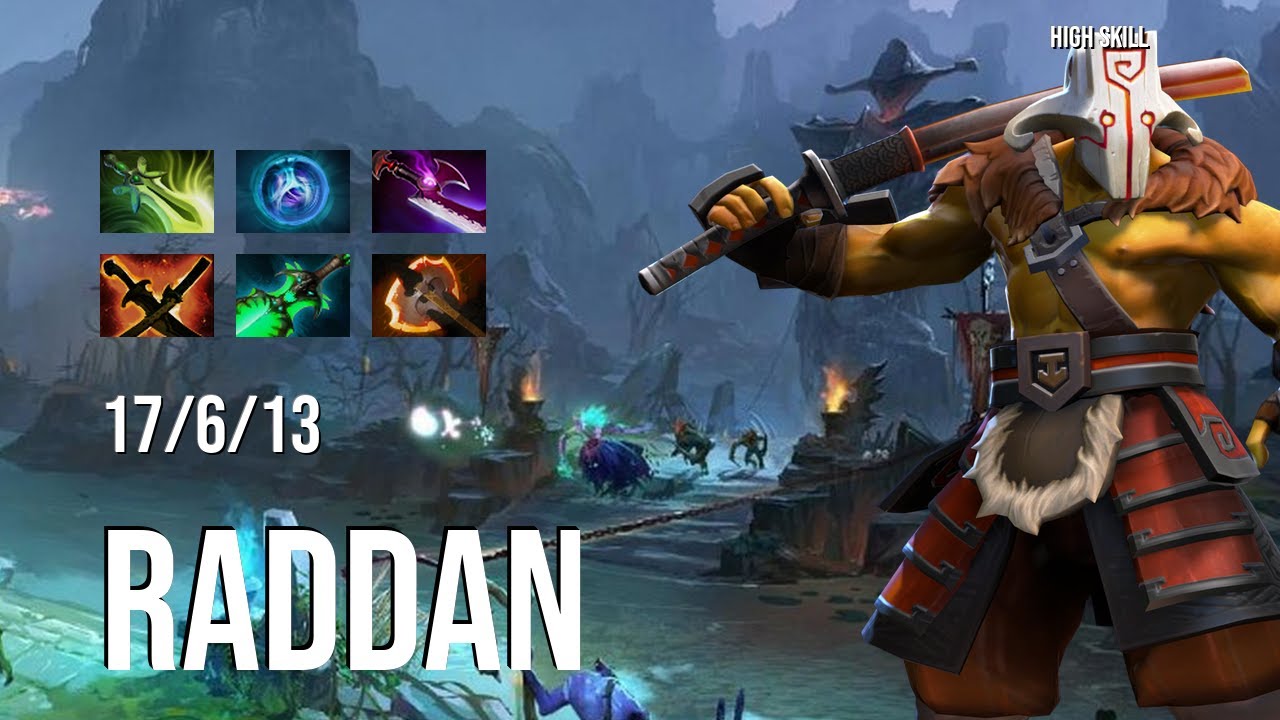 Dota 2 Pro Gameplay   Raddan   Juggernaut   17 6 13   High Skill Dota 2 / Carry / Team Spirit