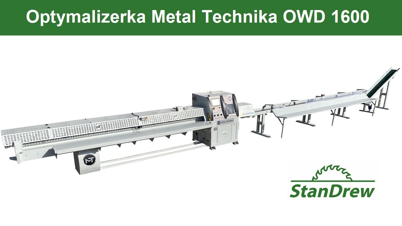 Optymalizerka Metal Technika OWD 1600 - StanDrew maszyny stolarskie [Work of the Metal Technika]