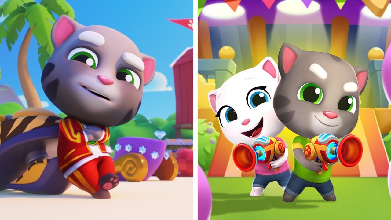 Talking Tom Blast Park Vs Talking Tom Jetski2 📢🫧🌀🌊 Walkthrough Max Gameplay JJ9696