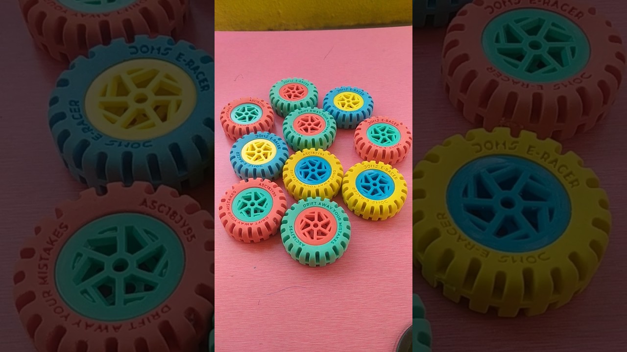 Unboxing meesho Colourful tyre eraser 😍#shortsfeed #trending #staionery #eraser#shortsviral#meesho