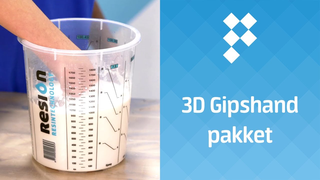 3D Gipshand maken met alginaatrubber en porseleingips