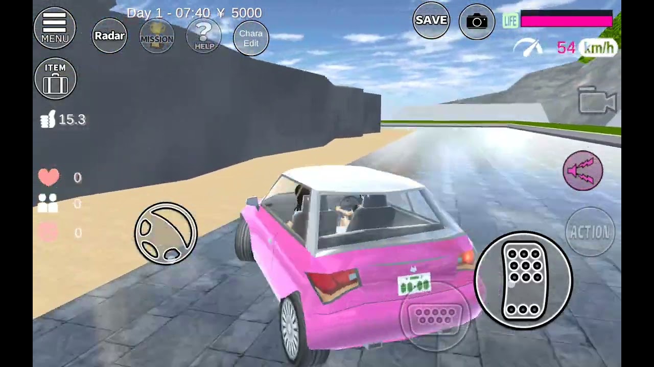 เมื่อฉันหลงทางผิดและขับไม่ระวัง | พี่เกล Channel #sakuraschoolsimulator 