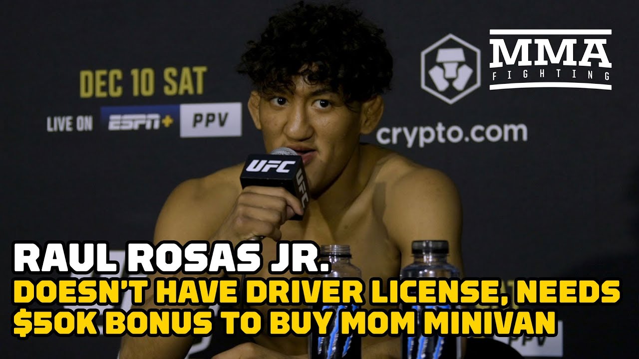 Raul Rosas Jr. Doesn’t Have Driver License, Needs $50k Bonus To Buy Mom Minivan | UFC 282