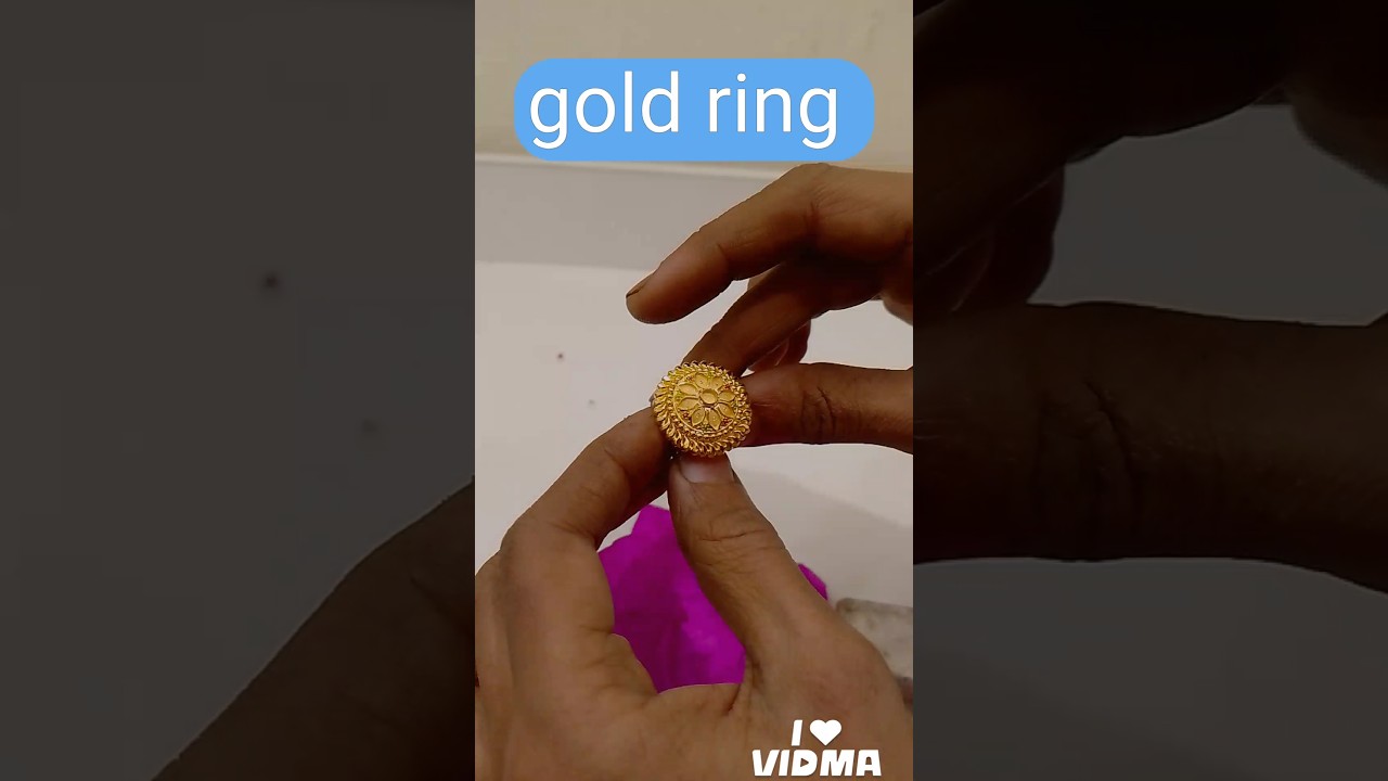 Gold ring for girls || #short #gold #ring