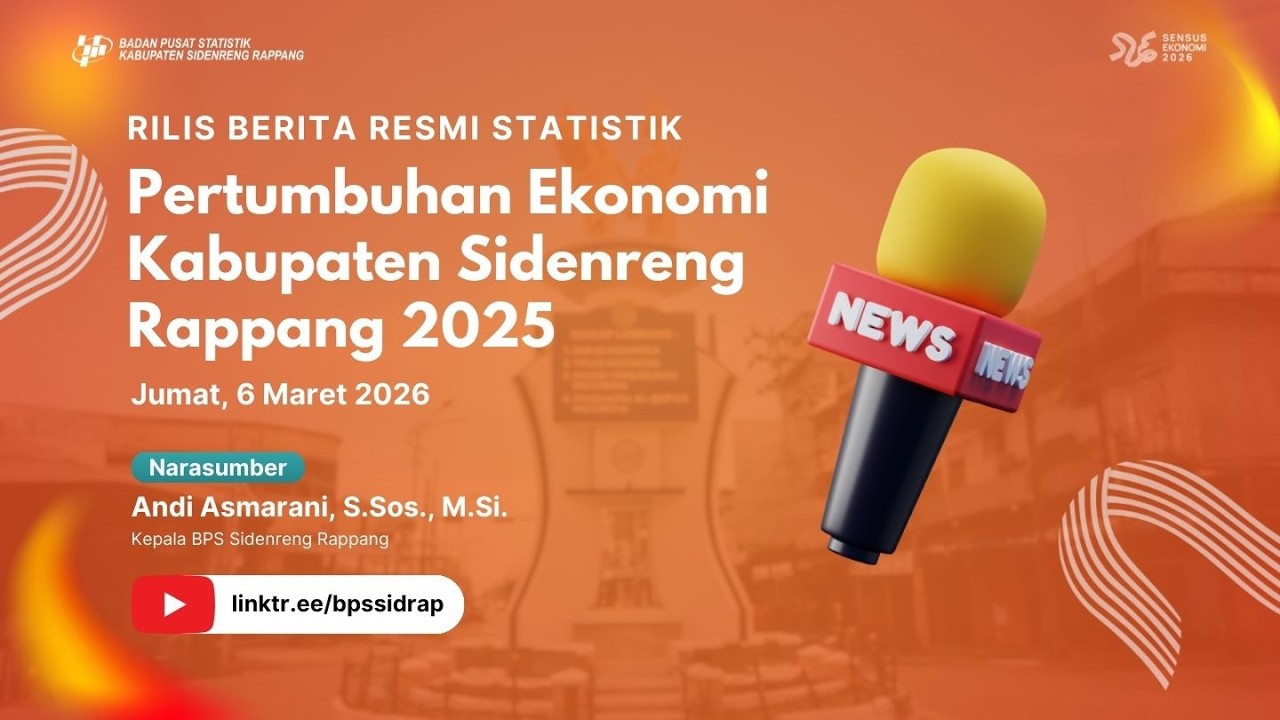 Berita Resmi Statistik | Pertumbuhan Ekonomi Kabupaten Sidenreng Rappang 2025