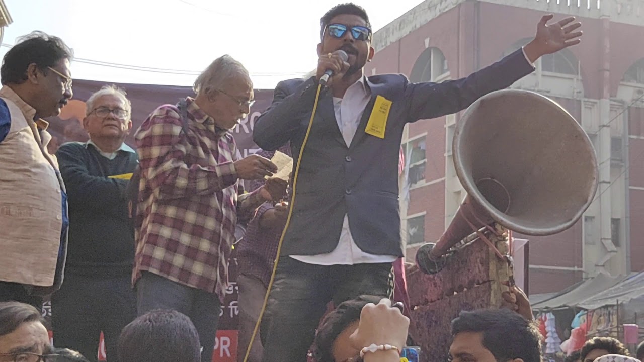 "NO NRC" MOVEMENT - Kolkata 2019 19th Main Rally | NO NPR | NO CAA | addressing part-01