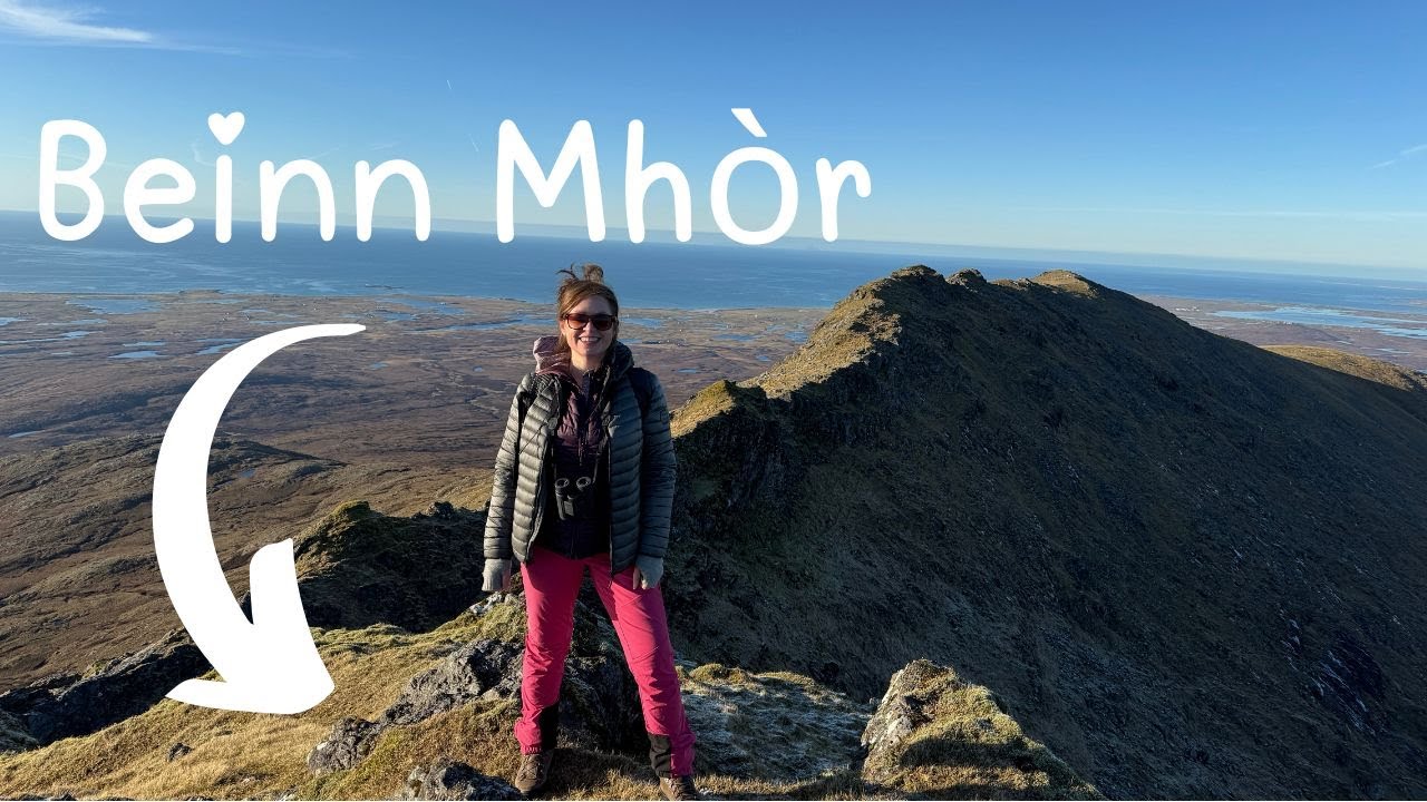 Climbing the only Mountain in Uist, Neolithic Chambered Cairns & some old ruin. The Outer Hebrides