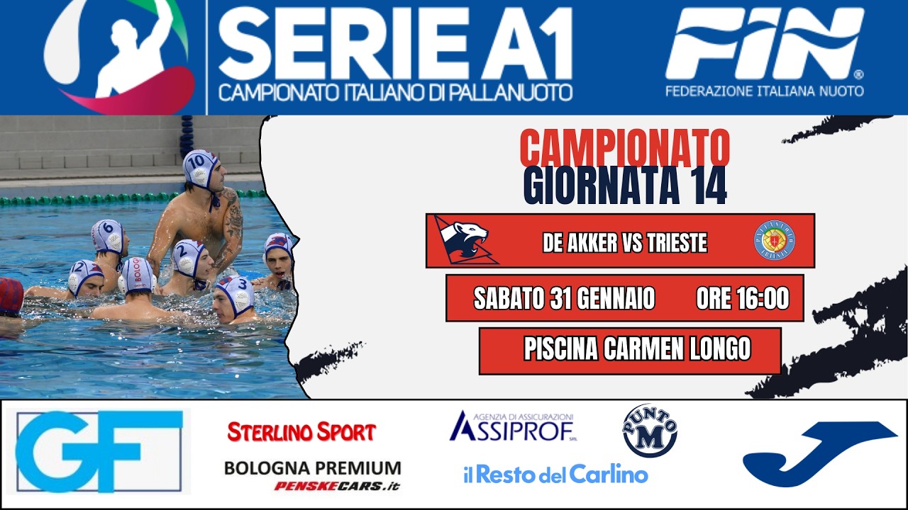 Bologna De Akker - Pallanuoto Trieste