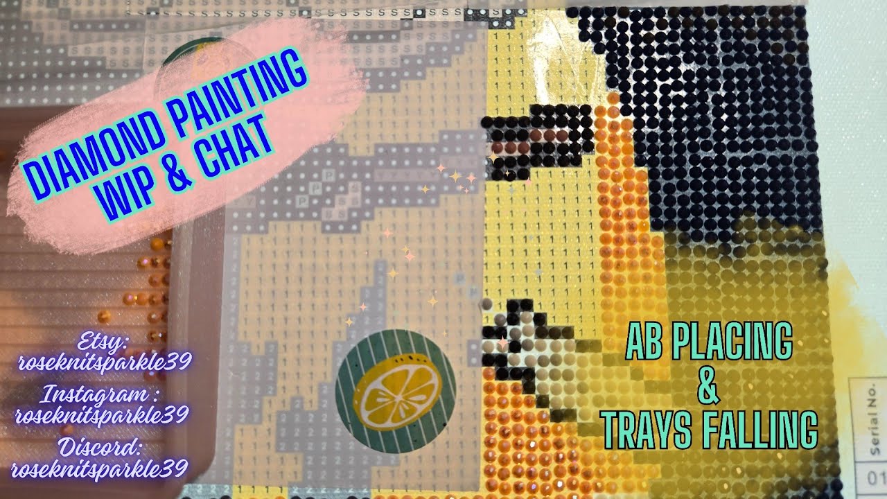 Ep 550: Diamond Painting WIP & Chat - How I Place ABs! 🧹 #diamondpainting #craft  #dac #diy #wip
