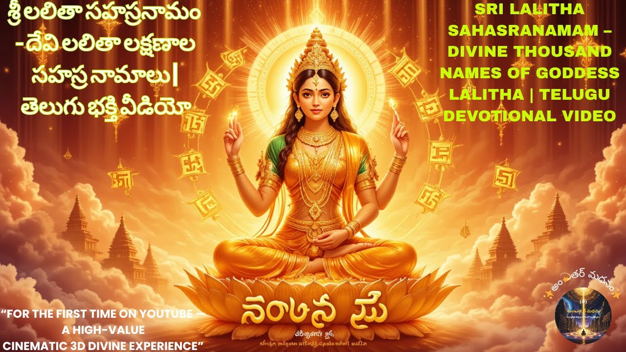 శ్రీ లలితా సహస్రనామం | 1000 Divine Names | Telugu Video