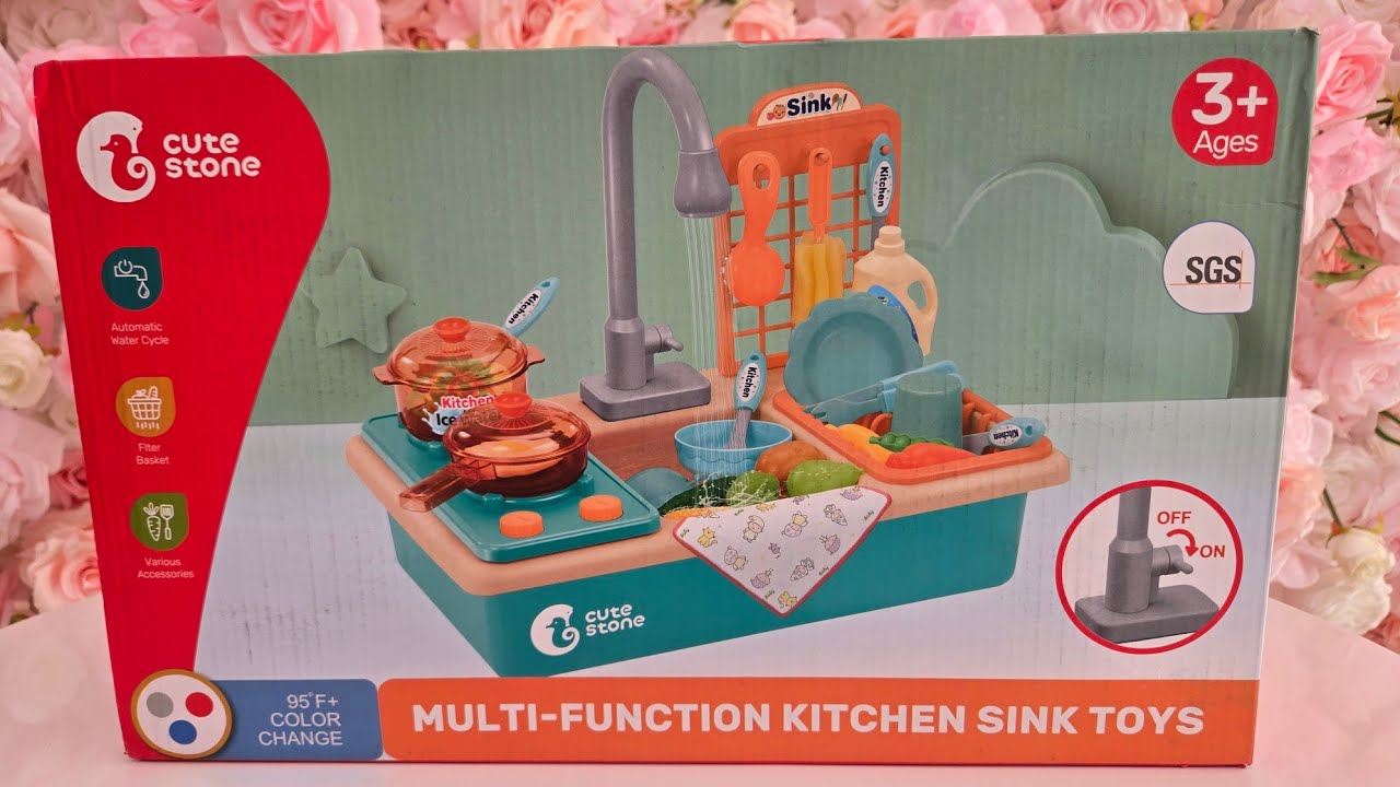 🫧 10 Minutes Kitchen Sink Cleaning and Cooking Playset Satisfying Unboxing {ASMR}