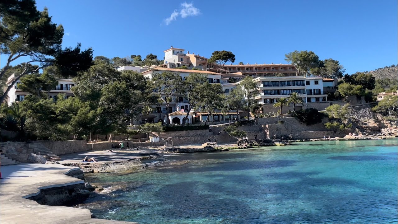 Cala Fornells 💚 Paguera Mallorca 🇪🇸 schöne Bucht 🌴 beste Hotels 💚 Son Vic Tunnel ist frei 🍀😎