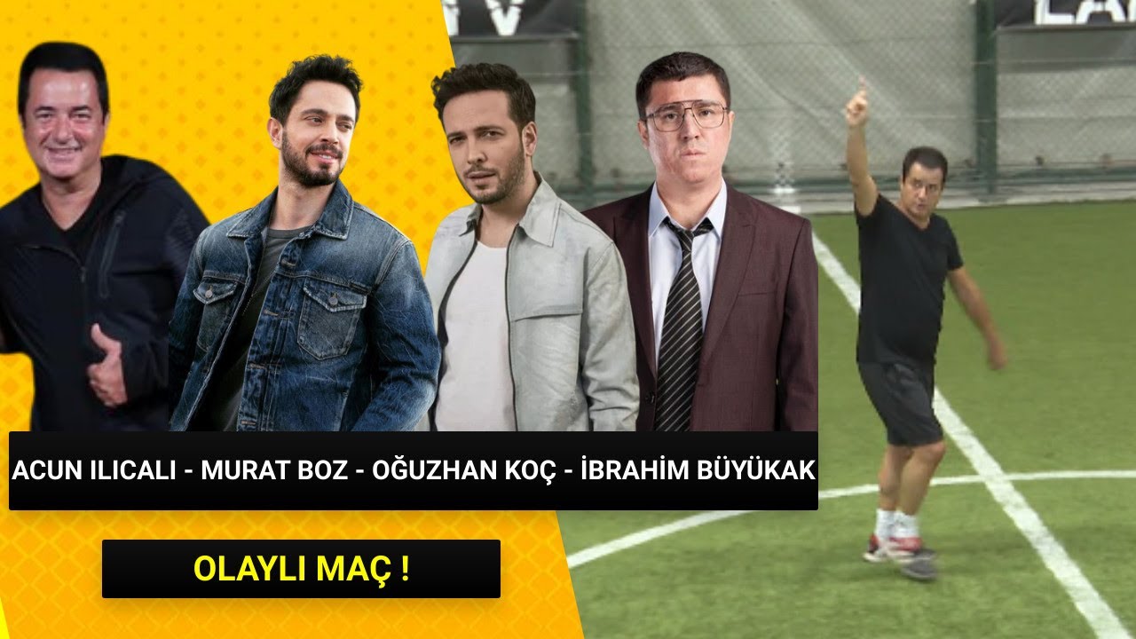 TARTIŞMALI GOL ORTALIK KARIŞTI ! Acun Ilıcalı  Murat Boz İbrahim Büyükak Oğuzhan Koç Halı Saha Maçı