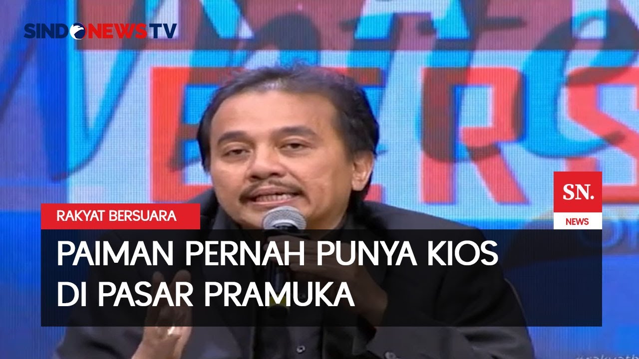 Roy Suryo Sebut Paiman Akui Pernah Punya Kios di Pasar Pramuka | Rakyat Bersuara | 1/7