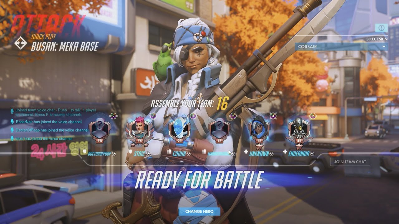 Overwatch 1 Ana (No Commentary) Overwatch Gameplay (1080p 60)