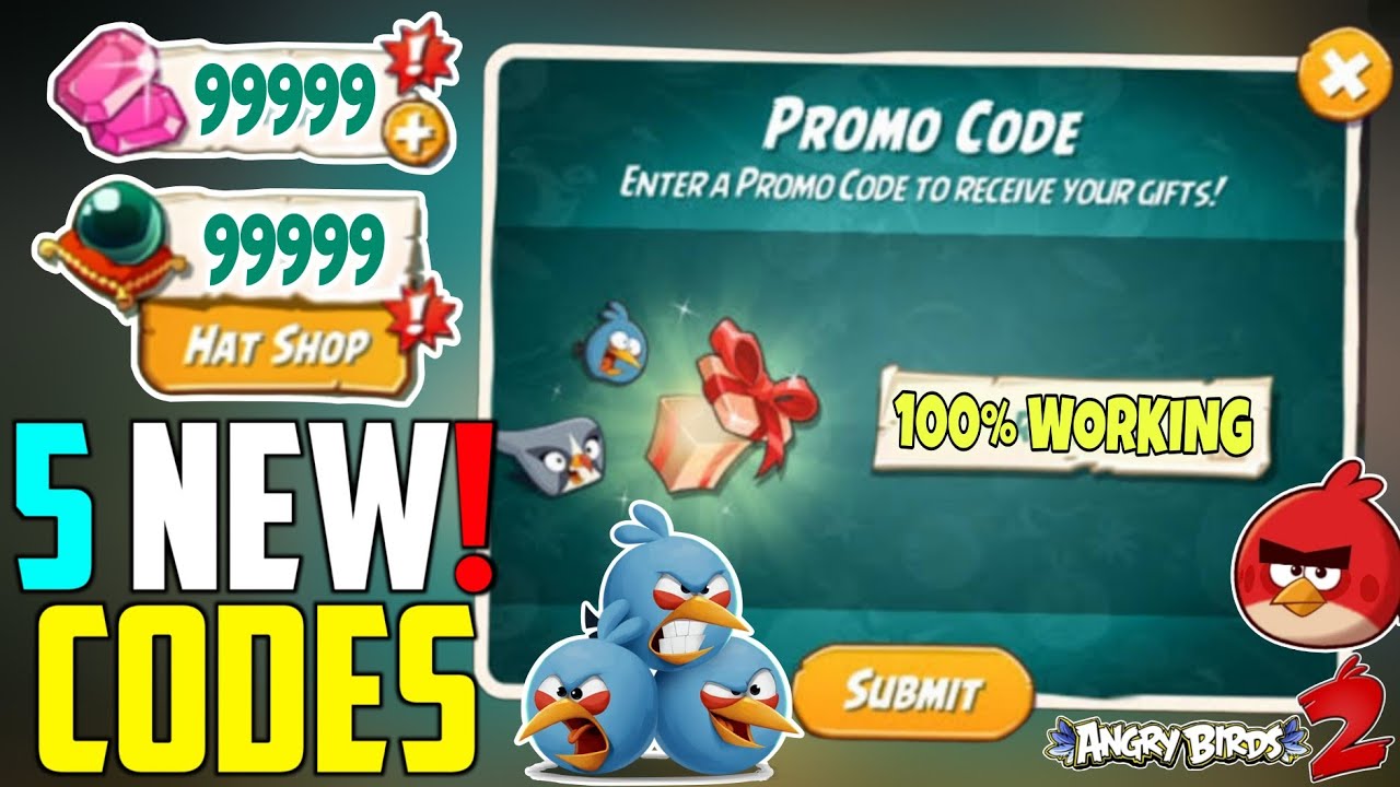 ⚠️NEW CODES⚠️ ANGRY BIRDS 2 PROMO CODES - ANGRY BIRDS 2 CODE IN APRIL 2024 - ANGRY BIRDS 2 GEMS CODE