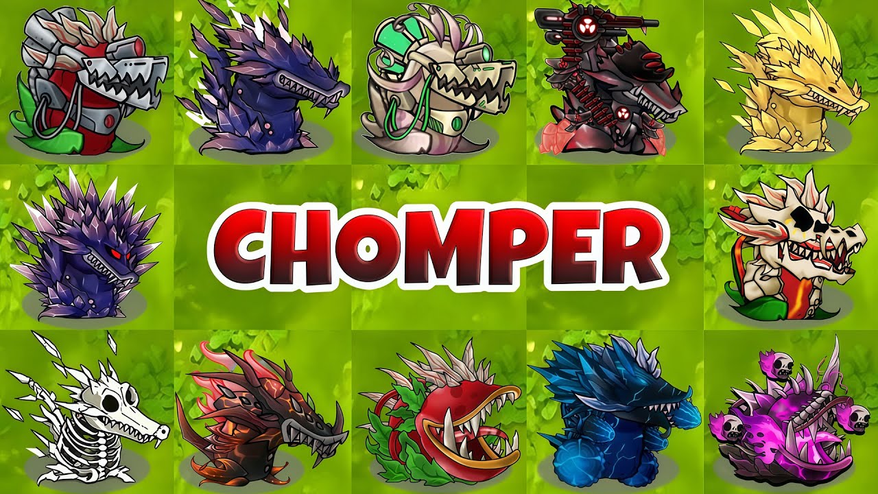 PVZ 1 Fusion 3.3 - All CHOMPER Plants Showcase!!