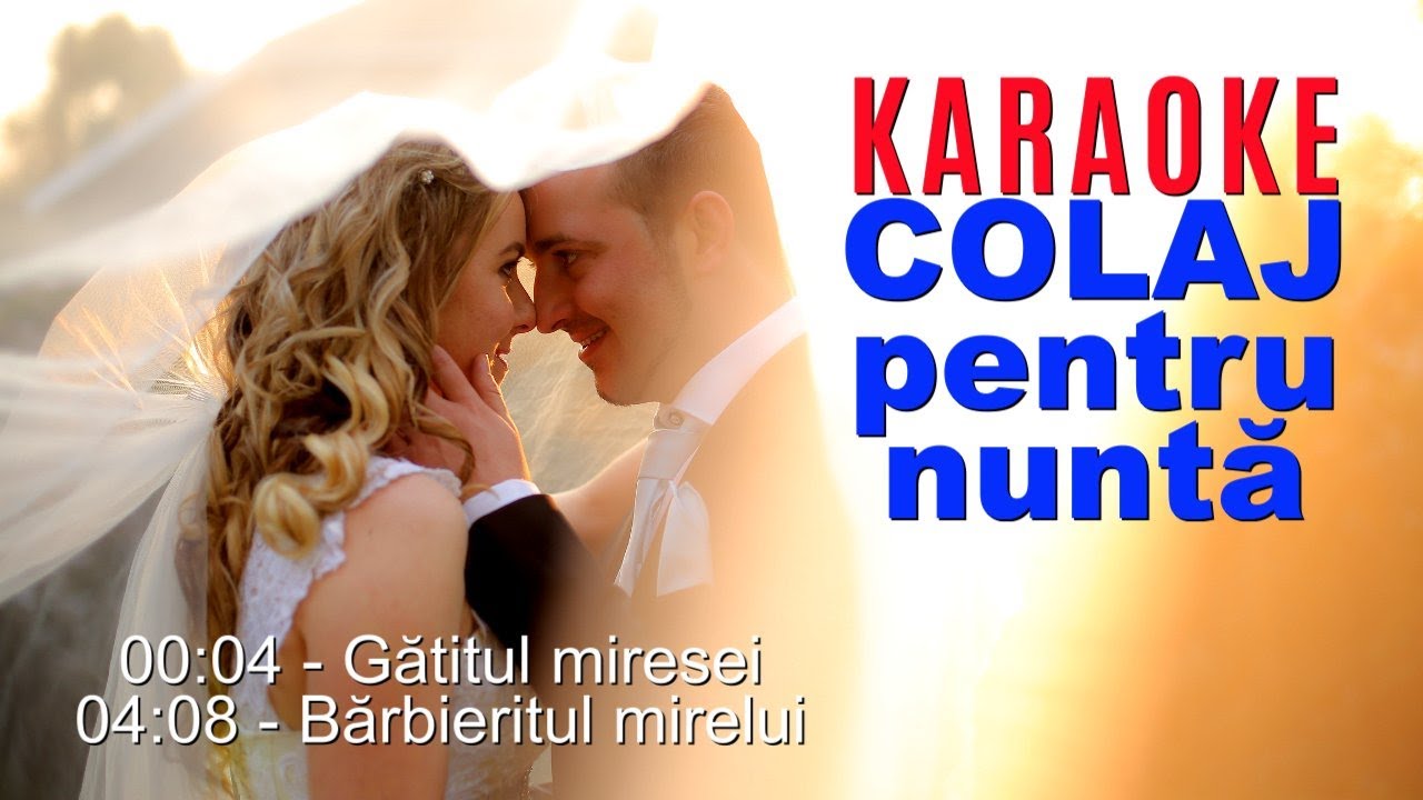 Colaj de nunta - Gatitul miresei + Barbieritul mirelui  - Karaoke - Negativ (COVER) Emilia Ghinescu