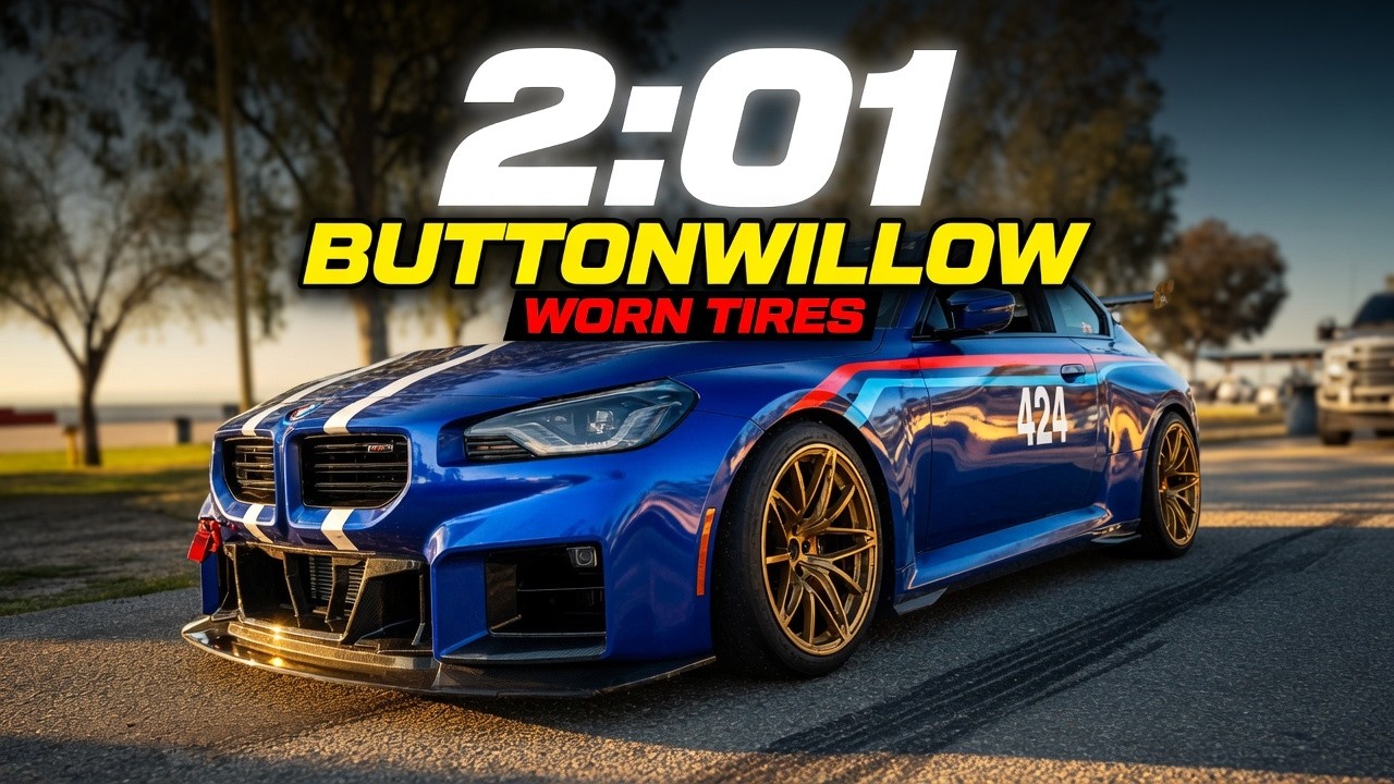 Buttonwillow Raceway Park C13  2:01 on worn tires and turbo lag issue  G87M2 ,