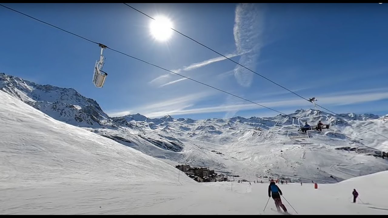 Val Thorens 360° - 3 Valleys - Les 3 Vallées - Piste Plein sud - 03/03/2023