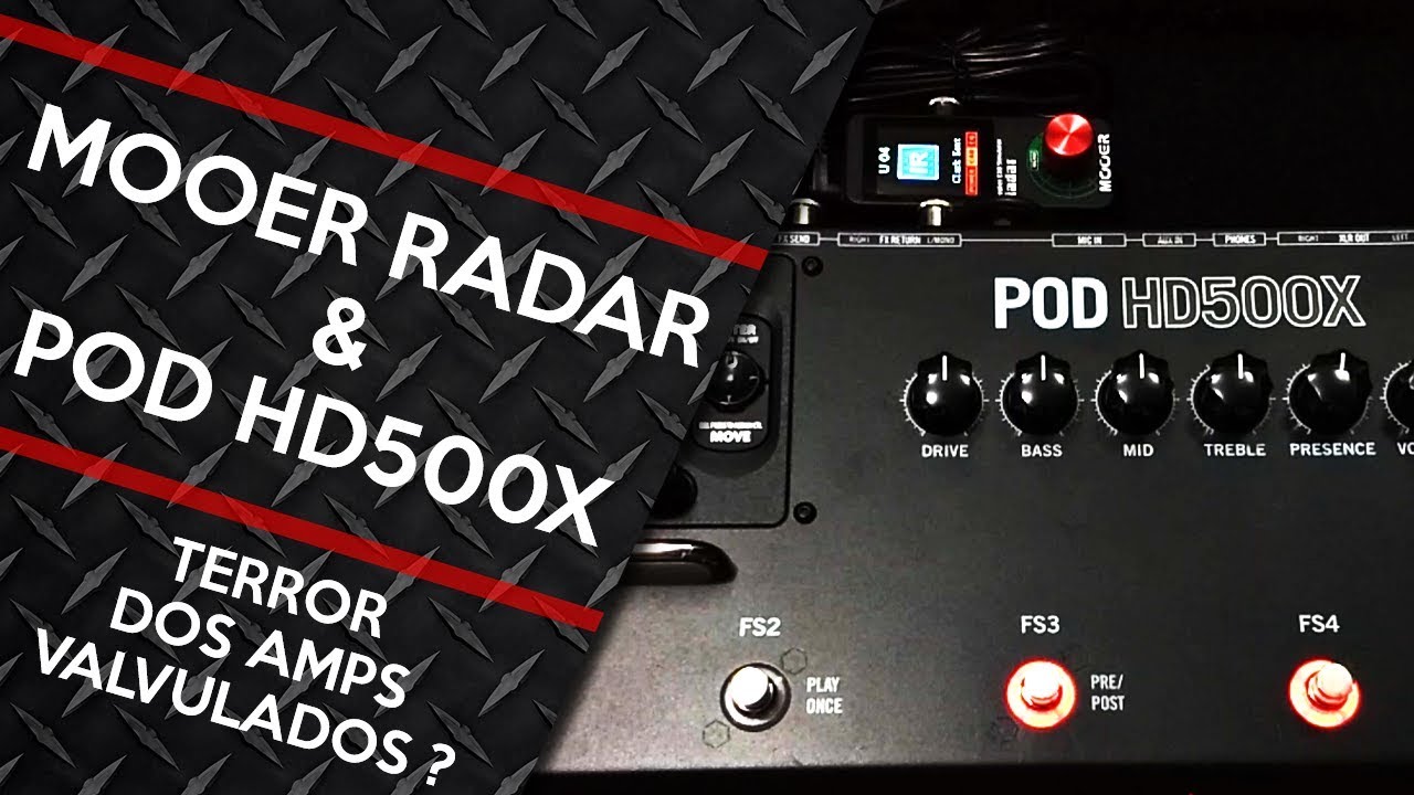 Mooer Radar com POD HD500x - Conexões e Configuração - POD HD Impulse response