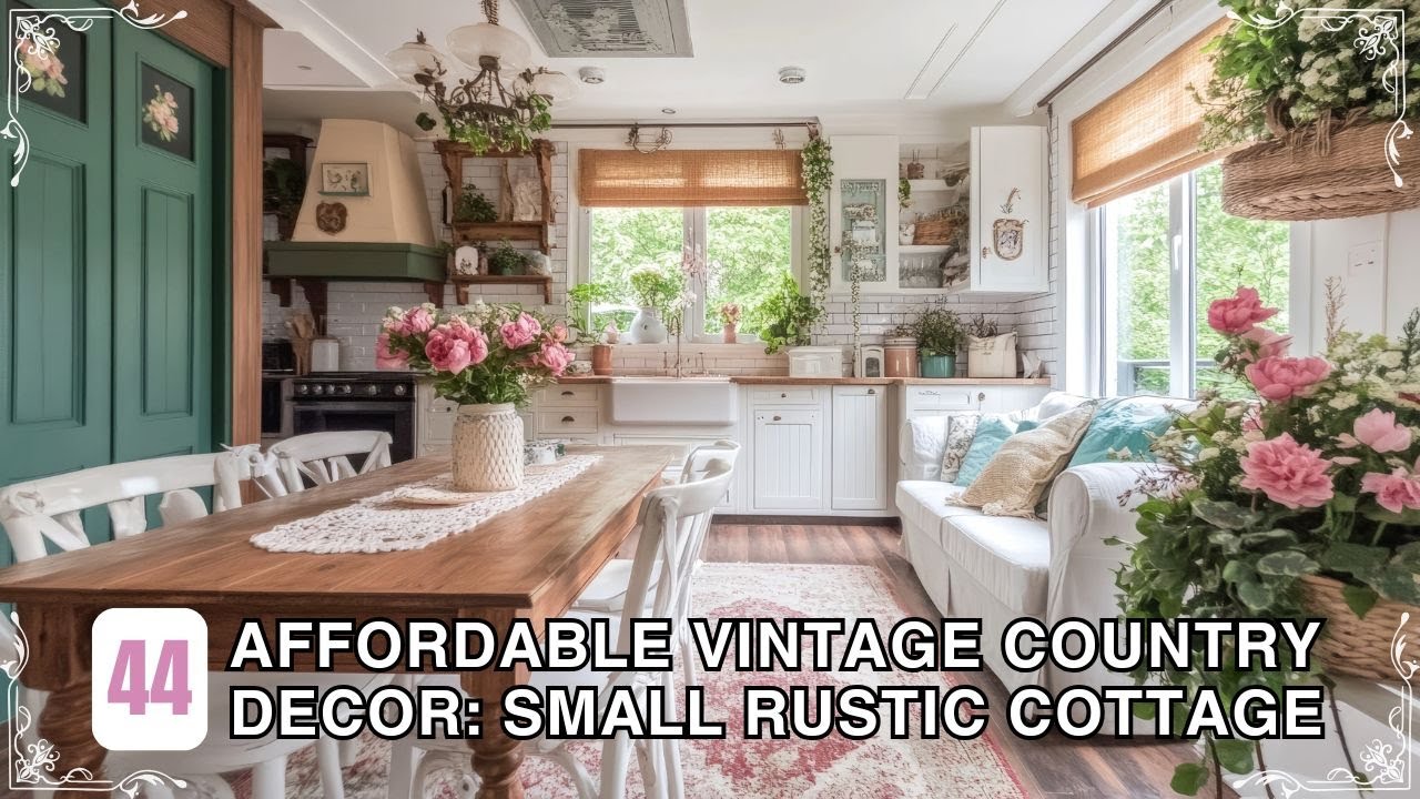 Affordable Vintage Country Decor Ideas to Style Your Small Rustic Cottage with Elegance